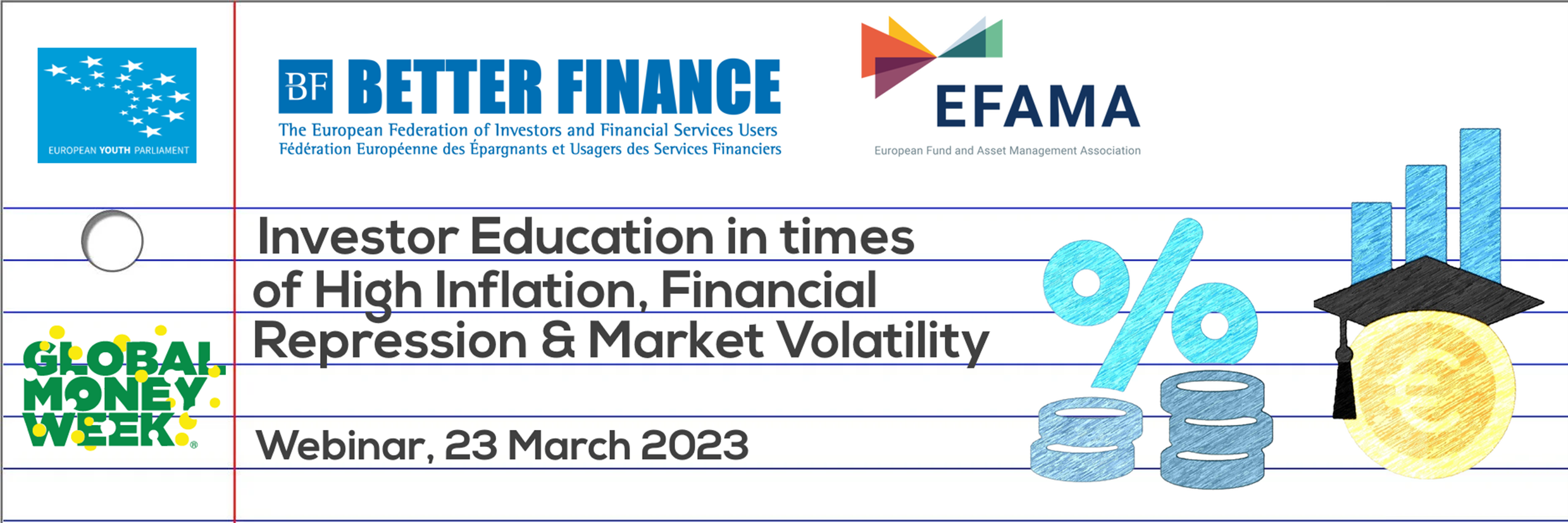 EFAMA Better Finance European Youth Forum Event Header for webinar