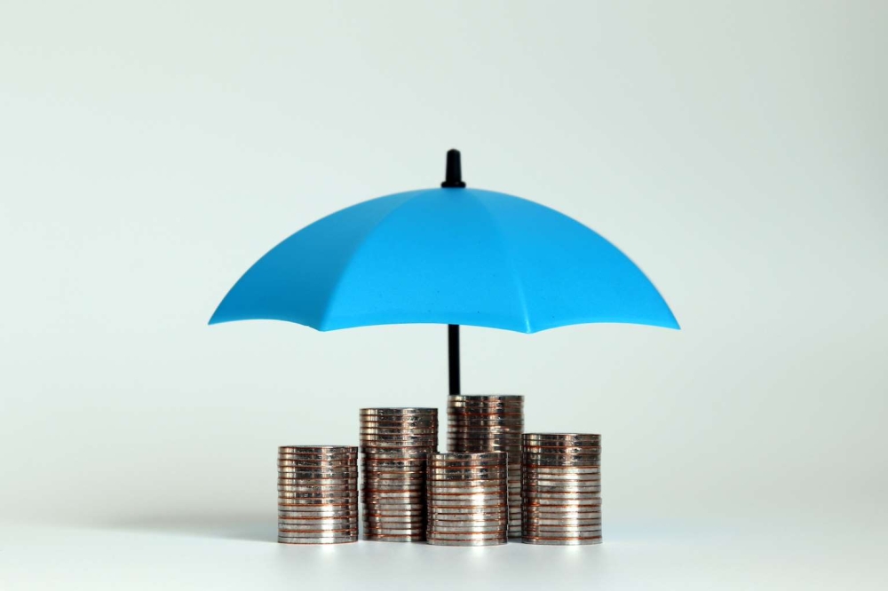 Umbrella covering money