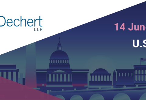 EFAMA and Dechert logos on a background of Washington DC skyline