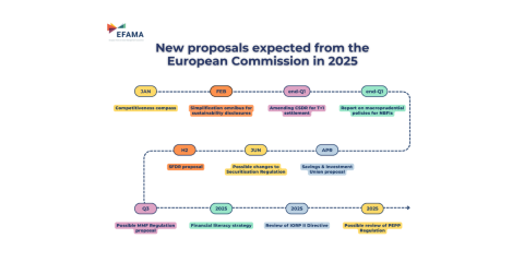 Infographic of the new proposals expected from the European Commission in 2025
