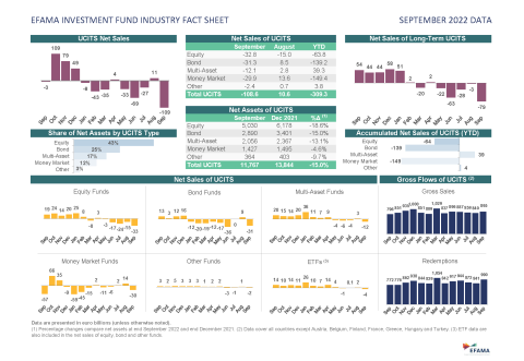 Picture of EFAMA Fact Sheet in September 2022
